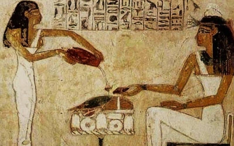 Imágenes egipcias sobre la cerveza