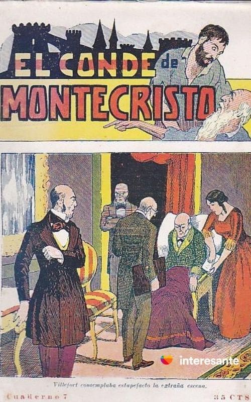 Origen de las series: Portada novela de folletín El Conde de Montecristo
