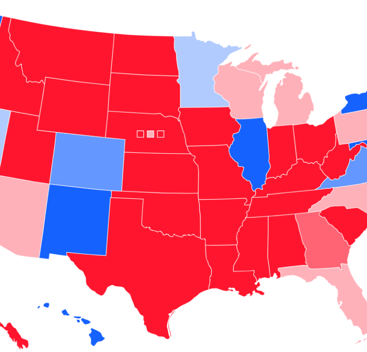 Swing state map 2016