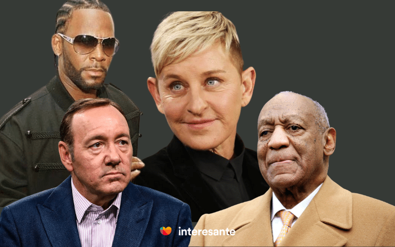 R. Kelly, Ellen Degeneres, Bill Cosby y Kevin Spacey