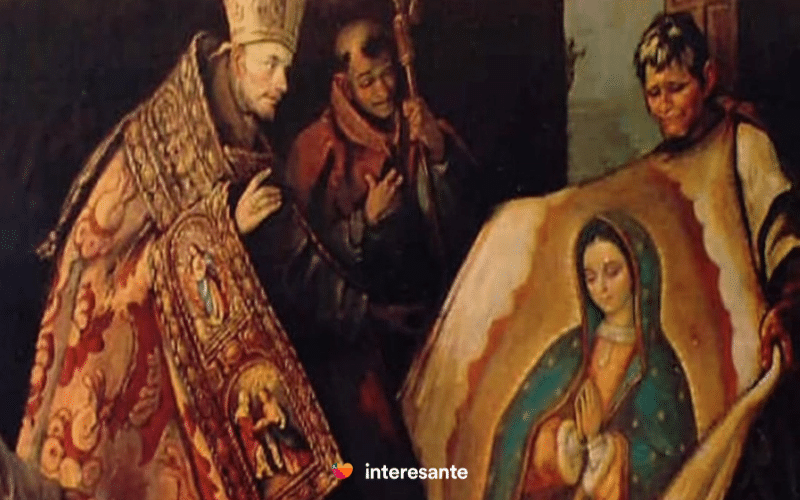 Manto de Juan Diego con Virgen de Guadalupe
