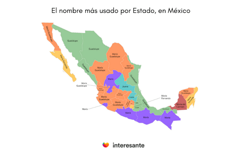 Guadalupe el nombre mas popular en Mexico