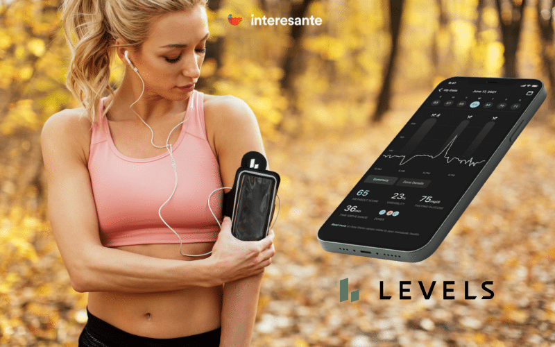 Levels app scanning data from CGM