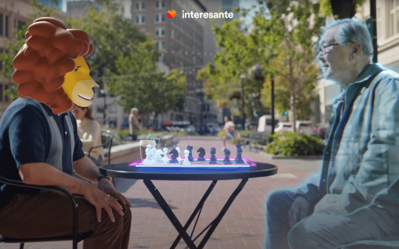 Chess game with virtual reality. Meta looks for virtual experiences.