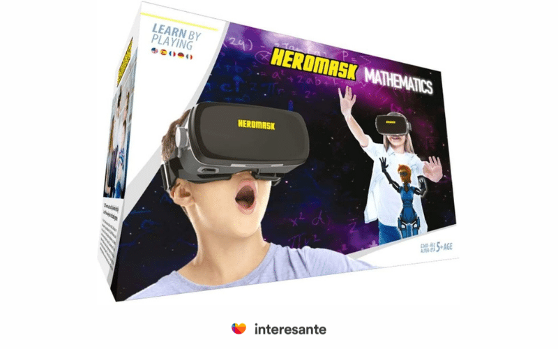 Heromask  Auriculares de realidad virtual + juegos de matematicas