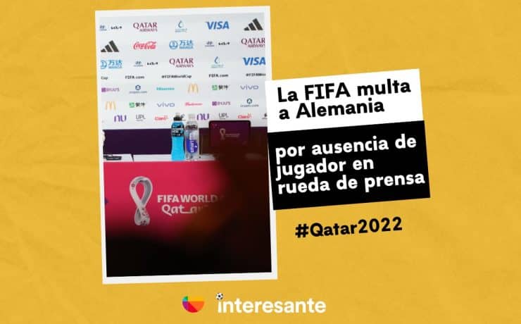 FIFA sanciona a Alemania por ausencia de un jugador en la rueda de prensa Qatar2022