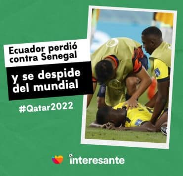 Golpe a la ilusión Ecuador perdió con Senegal y se despidió del Mundial Qatar2022 2