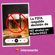 Presidente de la FIFA está de acuerdo con la regla de NO alcohol Qatar2022
