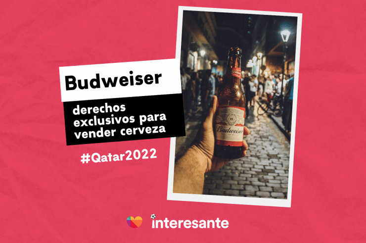 14 por medio litro de cerveza en zona de fanáticos principales de la CopaMundial de Qatar2022