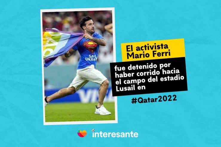 El aficionado que se metió al campo en la CopaMundial no recibirá latigazos Qatar2022