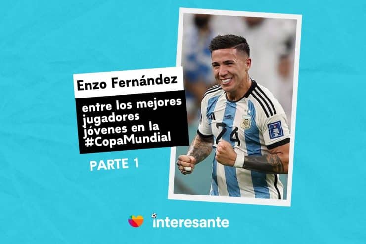 Enzo Fernandez entre los mejores jugadores jovenes en la CopaMundial Parte 1
