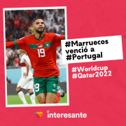 Marruecos no deja de sorprender Anoto 1 gol y vencio a Portugal en la CopaMundial qatar2022