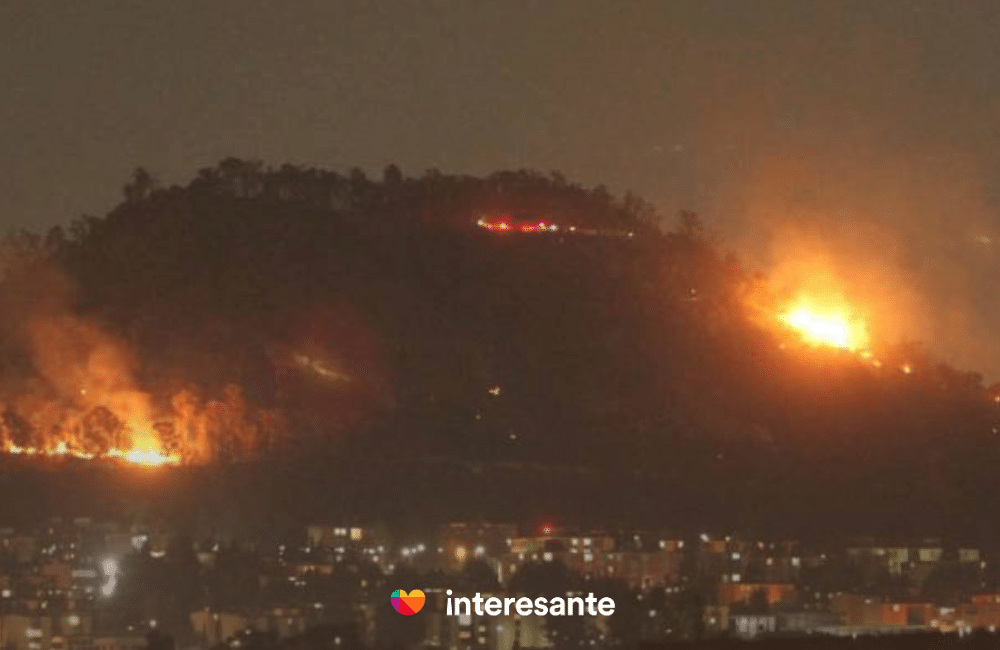 Incendios en el Cerro de la Estrella y la Central de Abastos