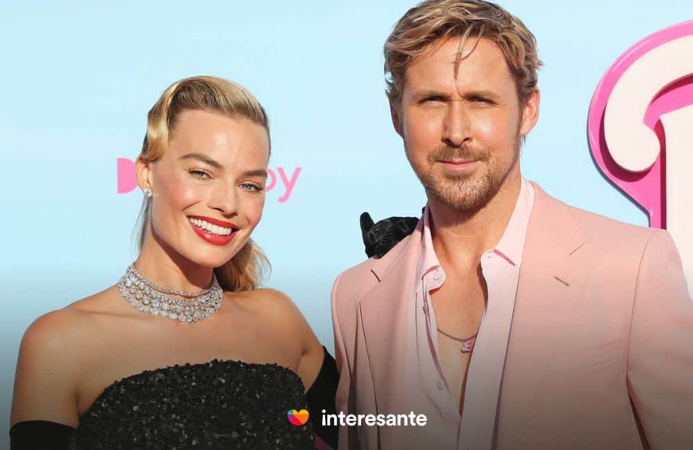 Margot Robbie y Ryan Gosling. Foto people.com