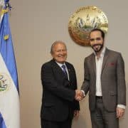 Reunión del presidente Sánchez Cerén con el alcalde de San Salvador