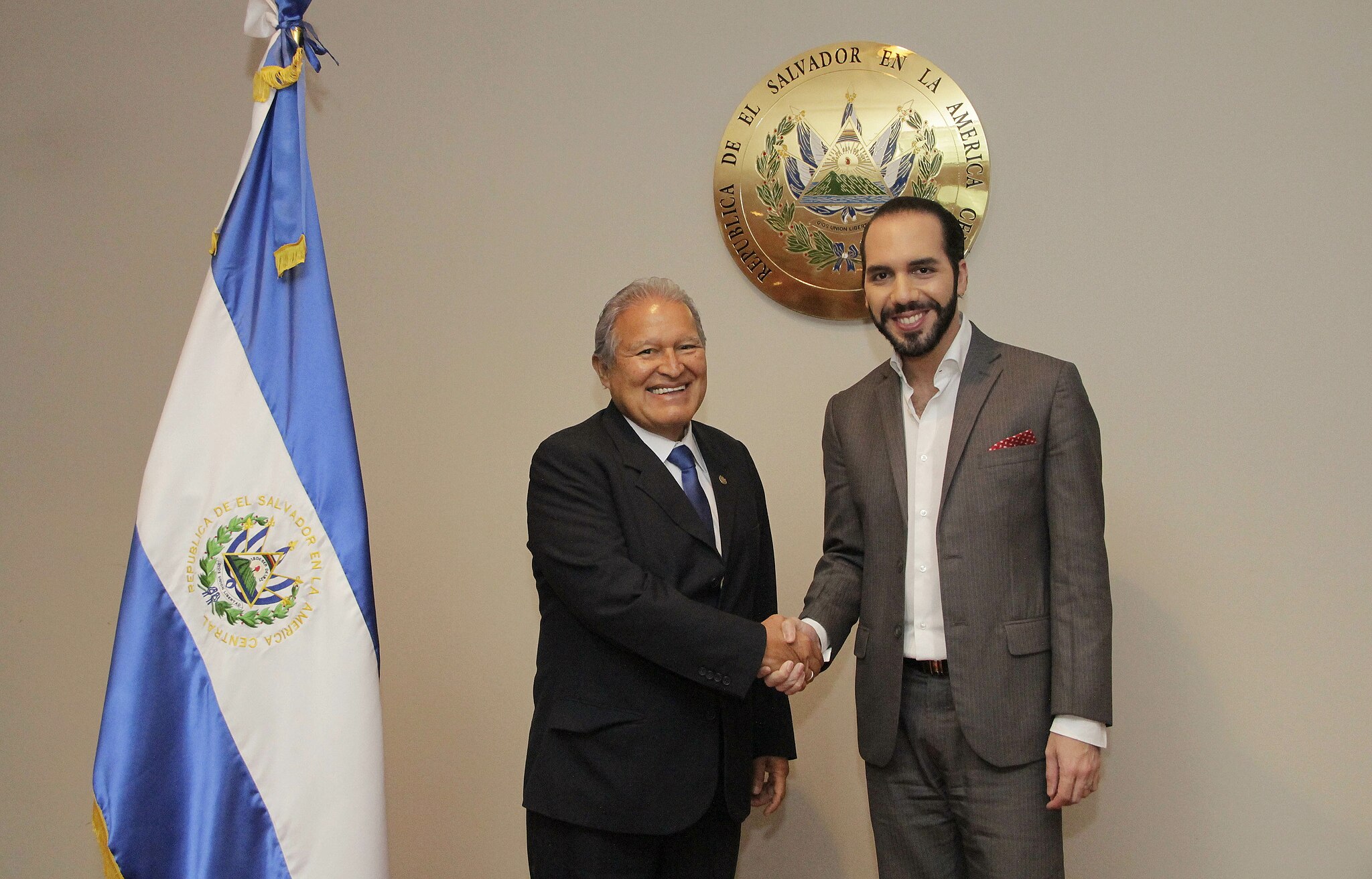 Reunión del presidente Sánchez Cerén con el alcalde de San Salvador